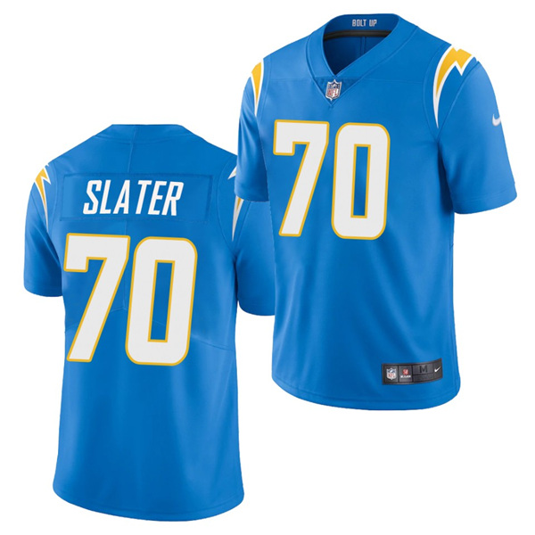 Men's Los Angeles Chargers #70 Rashawn Slater Blue NFL 2021 Draft Vapor Untouchable Limited Stitched Jersey